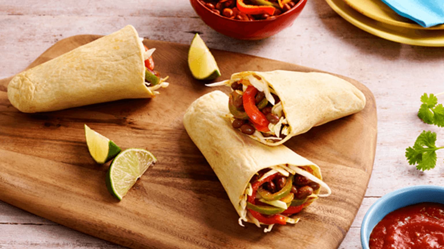 Veganer Bohnen & Paprika Pockets Wrap Old El Paso